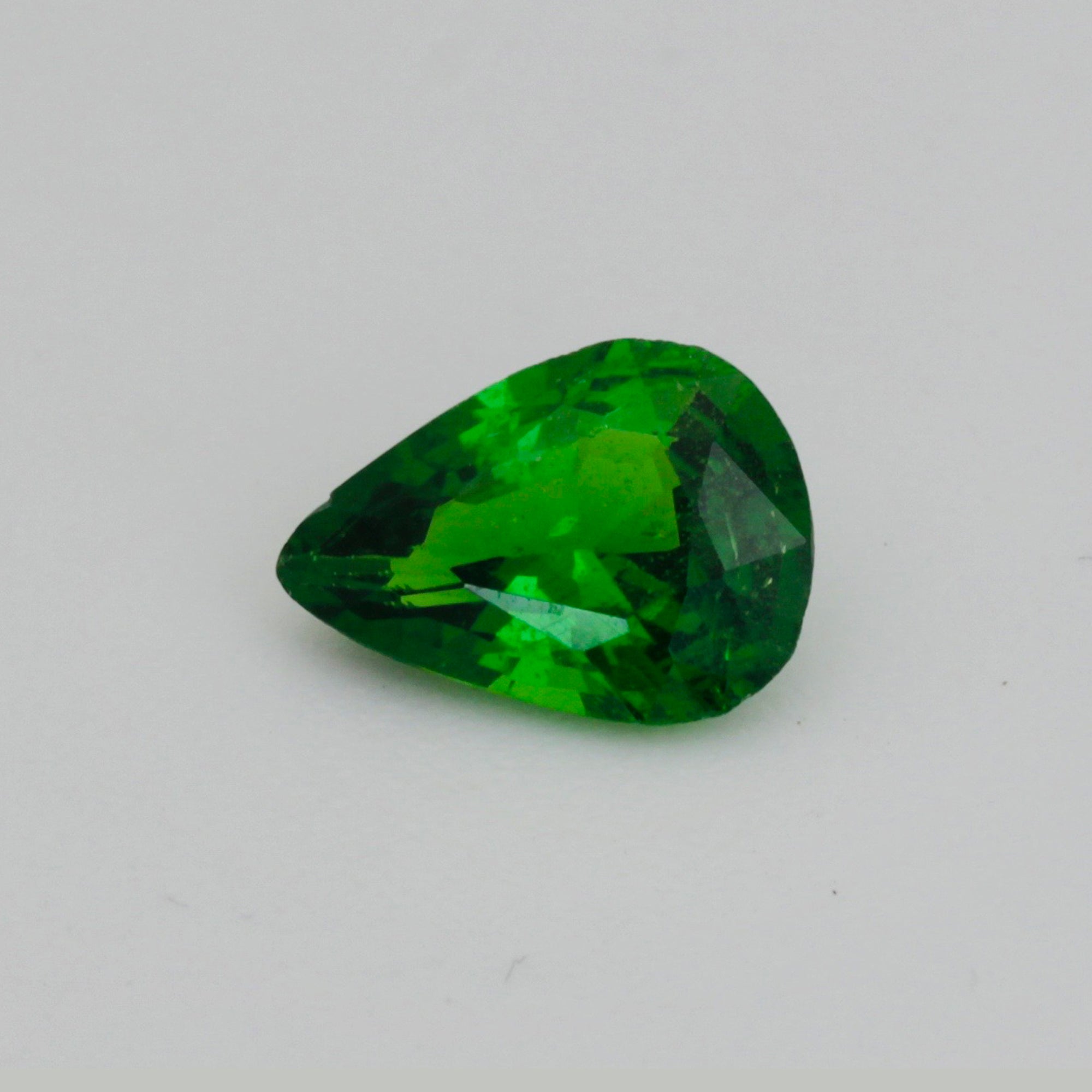 0.76Carat Natural Tsavorite Gemstone Pear Cut