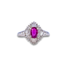 CERTIFIED UNHEATED Ruby High Quality Platinum Ring with Diamonds / Engagement Ring/ Platinum ring/ Gemstone Rings