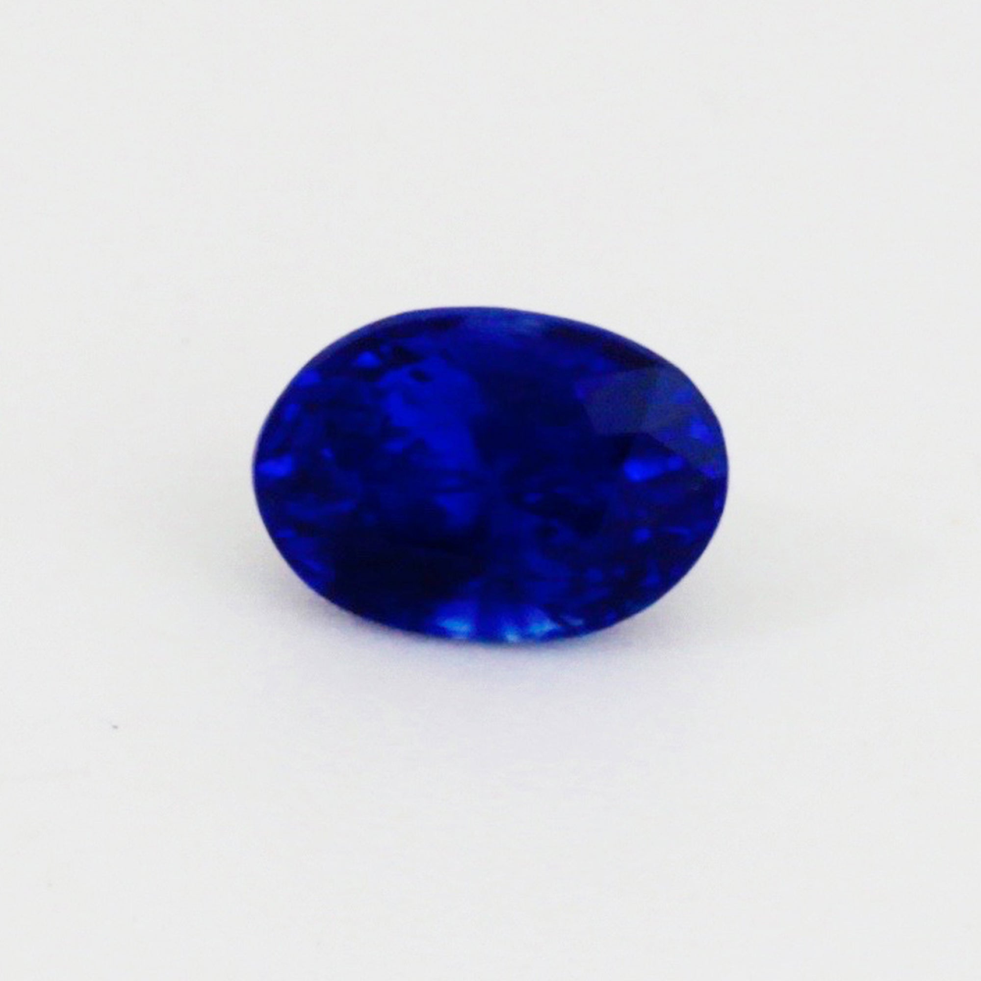  1.03 Carat Natural Blue Sapphire Gemstone Long Oval Cut Rich Royal Blue Color