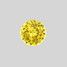 4.0mm Round Natural Canary Yellow Sapphire for Minimalist 14k Yellow Gold Ring Anniversary, Gift for Her Graduation | Heated Loose Stone