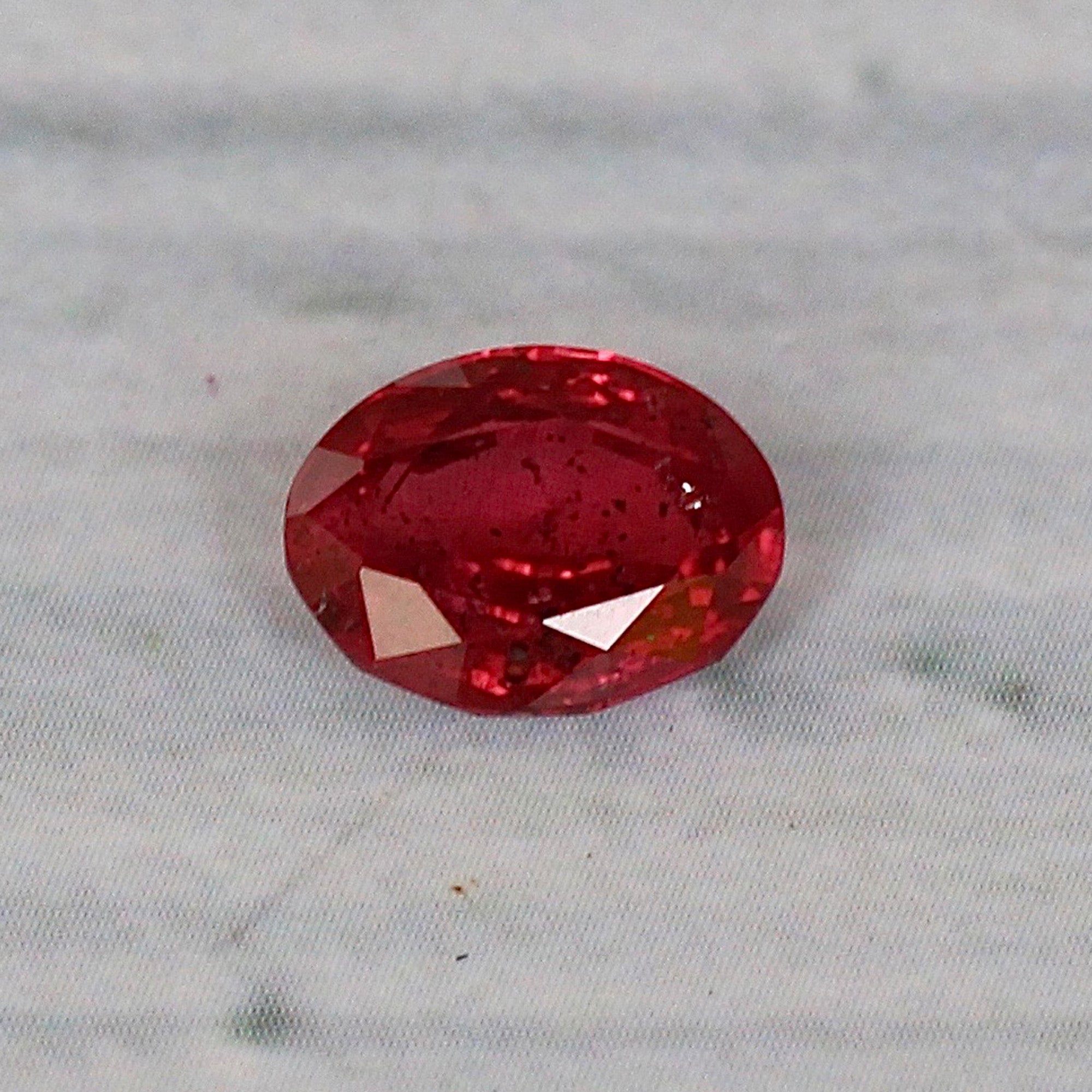 1.48Carat Natural Pigeon Blood Color Ruby Gemstone Oval Cut With Very Good Luster | Heated Loose Stone