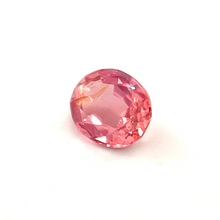 0.74Crts Natural Rare Padparadscha Sapphire Oval 18k Rose Gold, Platinum Ring for Engagement/Graduation, Gift for Mom | Heated Loose Stone