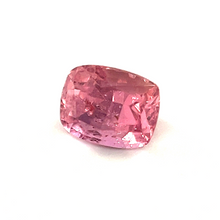 0.63Crts Natural Rare Padparadscha Sapphire Cushion 18K White Gold Minimalist Engagement/ Wedding/ Birthday Gift for Her |Heated Loose Stone