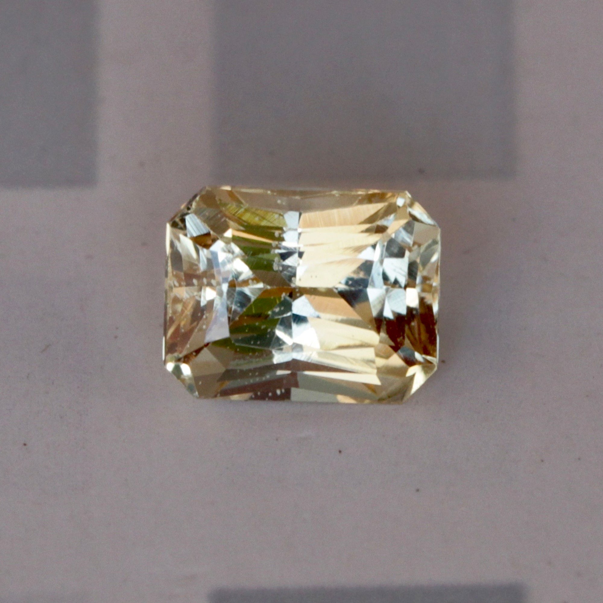 1.34Carat Natural Yellow Sapphire Unheated Radiant Cut With Lemon Yell Embellished Fine Gem and Jewelry