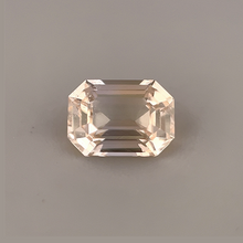 1.60Carat Natural Peach Sapphire Gemstone Pastel Color Emerald Cut Brilliant Luster | Excellent Cutting Unheated Loose Stone