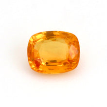 0.87Carat Natural Orange Sapphire Gemstone Cushion Cut