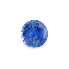 0.59Carat 5.2mm Round Natural Blue Sapphire Gemstone Unheated With Excellent Cut Good Color Brilliant Luster | Unheated Loose Stone