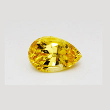 3.03Carat Natural Yellow Sapphire Pear Cut Ultra Rare Golden Yellow Brilliant Luster Top Stone | Unheated Loose Stone