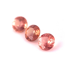 3.5mm Calibrated 3Pcs Natural Padparadscha Sapphire Gemstone for 18k Yellow Gold Ring/Pendant Excellent Cut & Luster | Unheated Loose Stone