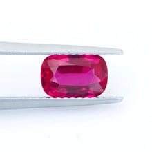 1.57Carat Natural Unheated Mozambique Ruby Gemstone Vivid Red Cushion Shape Brilliant Luster Exquisite Stone | Unheated Loose Stone