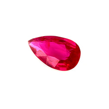 1.51Carat Natural Unheated Mozambique Ruby Gemstone Vivid Red Pear Shape Brilliant Luster Stone Almost Loupe Clean | Unheated Loose Stone
