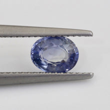 1.08Carat Natural Blue Sapphire Gemstone Ice Blue Color Oval Cut With Very Good Luster | Heated Loose Stone