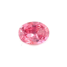 Natural Rare Sunset Color Padparadscha Sapphire 4.8mmX3.5mm Oval Brilliant Luster Fine 925 Silver, Gold, Platinum Ring | Heated Loose Stone