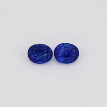 1.66Carat Natural Blue Sapphire Gemstone PAIR For Earring Oval Cut Very Good Color Brilliant Luster | Heated Loose Stone