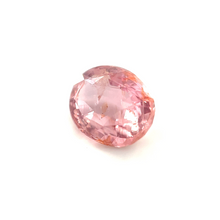 1.17Crts Natural Rare Padparadscha Sapphire Oval 18k Yellow Gold, Platinum Ring for Engagement/Graduation, Gift for Mom | Heated Loose Stone