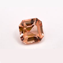 0.99 Carat Natural Padparadscha Sapphire Gemstone Sunset Color Loupe Clean Asscher Cut