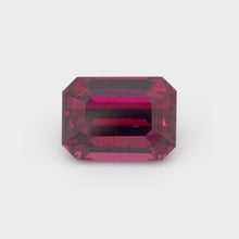 4.78Carat Natural Rhodolite Garnet Gemstone Emerald Cut Brilliant Luster Vibrant Purplish pink Loupe Clean TOP STONE | Unheated Loose Stone