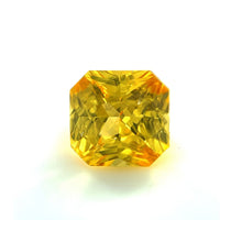 2.07Carat Natural Yellow Sapphire Square Radiant Cut Brilliant Luster Golden Yellow Top Color TOP STONE | Heated Loose Stone