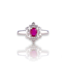 CERTIFIED Ruby High Quality Platinum Ring with Diamonds / Engagement Ring/ Platinum ring/ Gemstone Rings