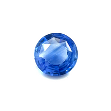 4.9mm Calibrated Round Natural Blue Sapphire for Minimalist 14k Yellow Gold Ring Birthday Gift Ring for Her Graduation | Heated Loose Stone