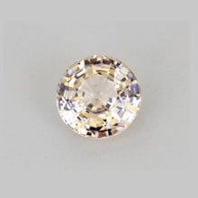 1.09Carat Natural Peach Sapphire Gemstone Champagne Color Round Cut Excellent Cutting Brilliant Luster | Unheated Loose Stone