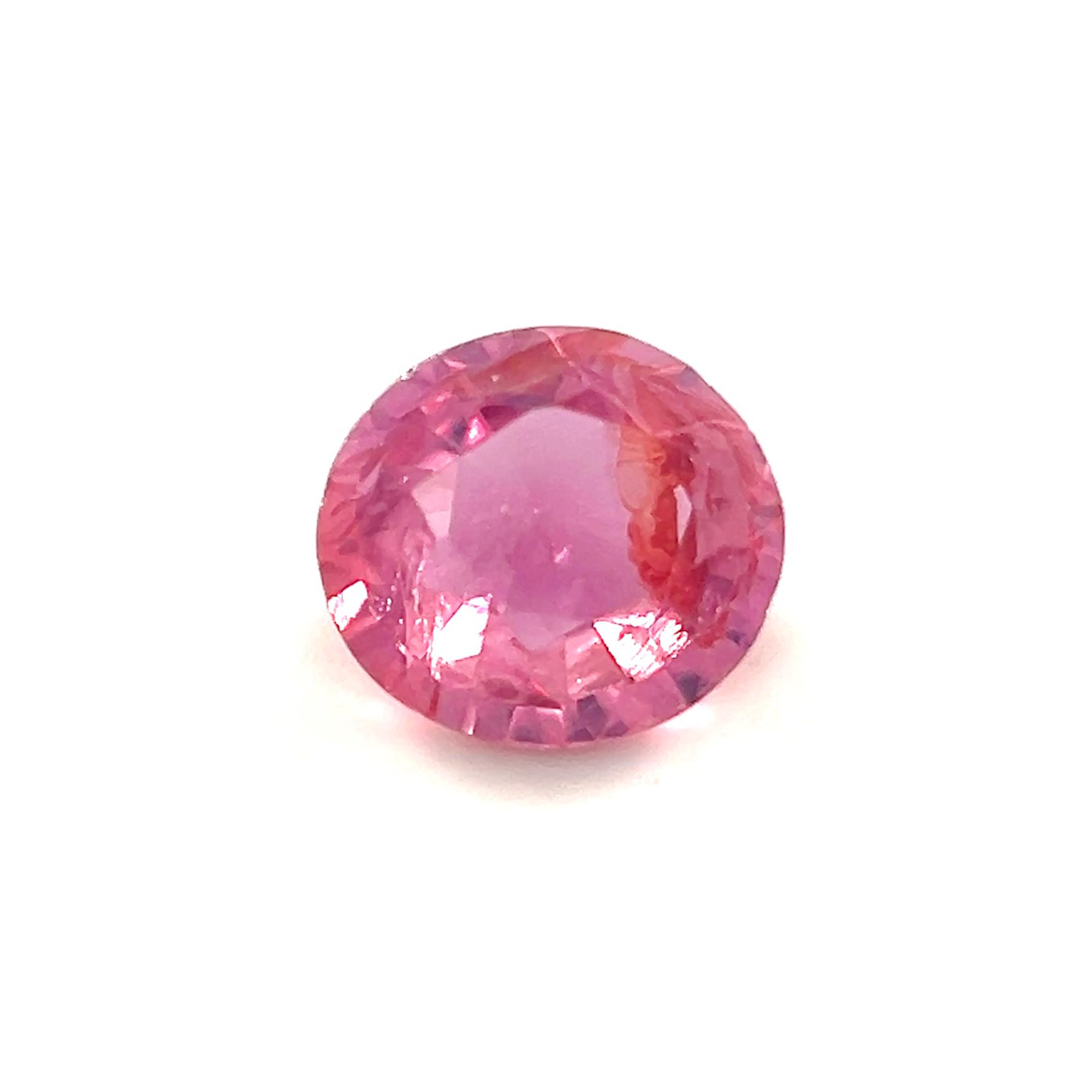 4.6mmX4.2mm Natural Rare Padparadscha Sapphire King Sapphire Gemstone Oval Top Color Brilliant Luster For 18k Ring | Heated Loose Stone