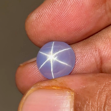 6.73Carat Natural Blue Star Sapphire EXCELLENT RAY, Sky Blue Cabochon Cut, Custom Jewelry Gift for her 18k White Gold | Unheated Loose Stone