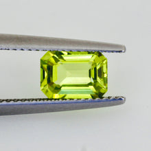 1.48Carat Natural Neon Green Chrysoberyl Gemstone Emerald Cut Neon Green Brilliant Luster Loupe Clean | Unheated Loose Stone