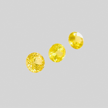 3.5mm Natural Yellow Sapphire Calibrated 3Pcs for 8K Minimalist Fine Platinum Ring/Pendant Excellent Cut & Luster | Unheated Loose Stone