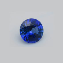 0.63 Carat Natural Blue Sapphire Gemstone Round Cut Very Good Color Brilliant Luster Unheated Loose Stone