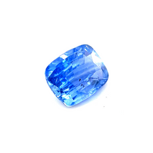 5mmx3.7mm Cushion Natural Blue Sapphire for Platinum Minimalist Ring Birthday Gift, Ring for Her Graduation, Wedding | Heated Loose Stone