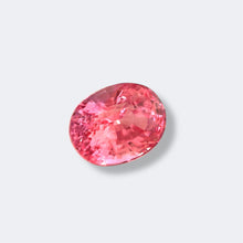 Oval cut Padparadscha sapphire – exceptional unheated gemstone with strong brilliance and perfect clarity