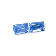 5mmx3mm Calibrated Emerald Cut Natural Blue Sapphire Gemstone Pair for 18k Yellow Gold Earring Excellent Cut & Luster | Heated Loose Stone