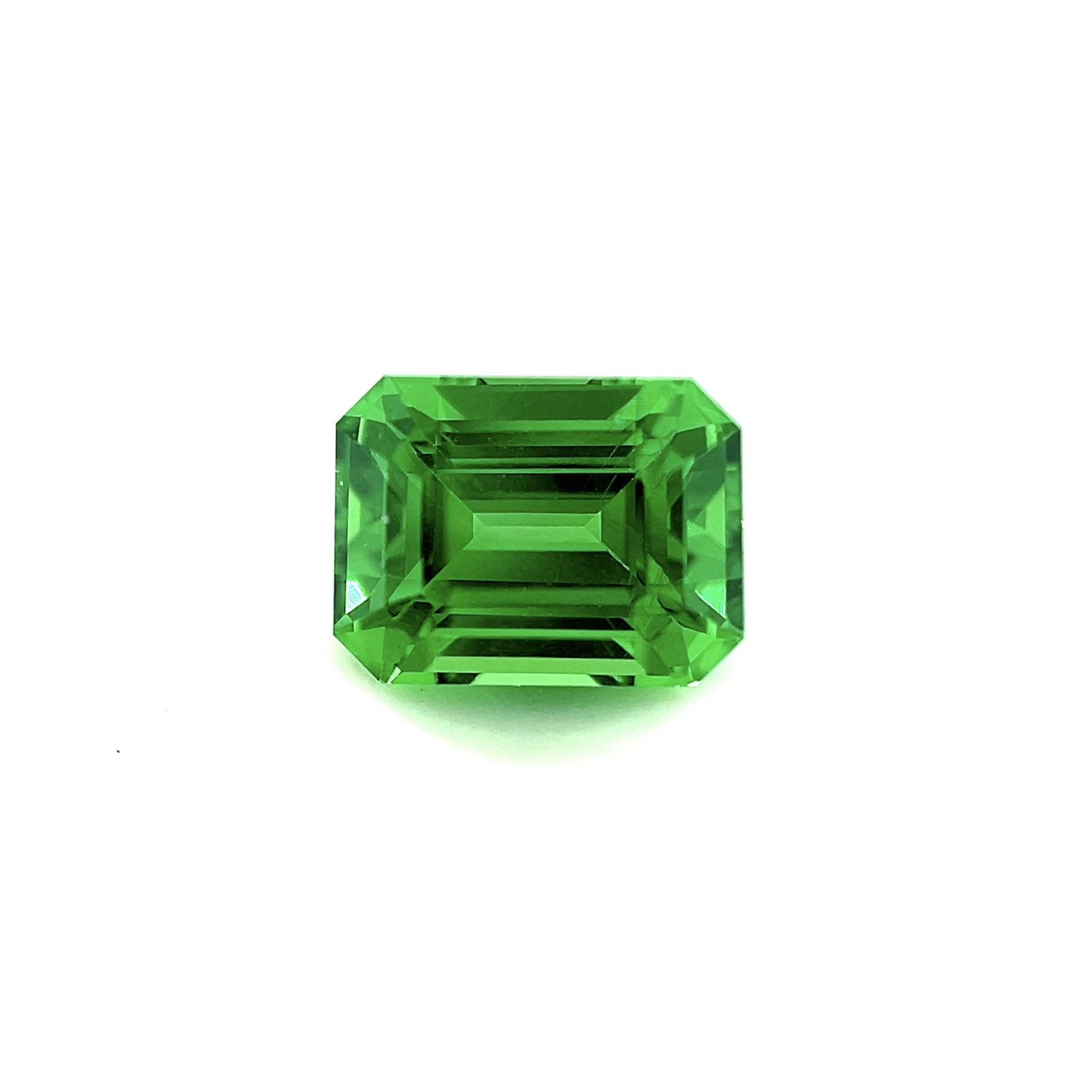 1.54Carat Beautiful Natural Tsavorite Gemstone Excellent Cutting Brilliant Luster Top Color For 18k Yellow Gold Engagement Ring| Loose Stone