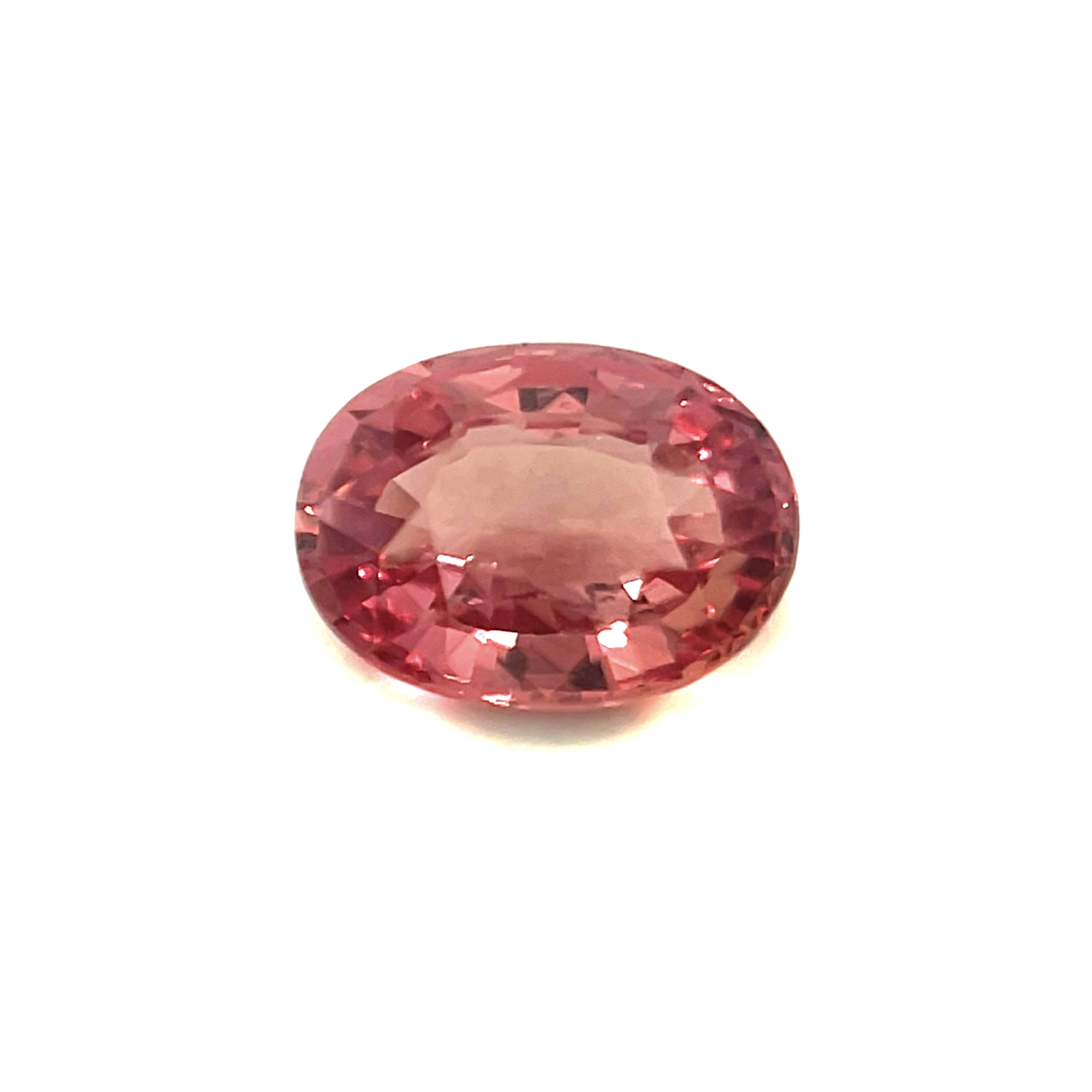 1.03 Carat Unheated LOUPE CLEAN Padparadscha Sapphire Oval Gemstone, Top Color Loose Stone for Bespoke 18K Yellow Gold Jewelry Making