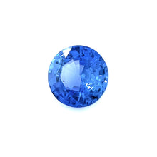 0.54 Carat Natural Blue Sapphire Gemstone Unheated Round Cut Excellent Cut Good Color Brilliant Luster Loose Stone