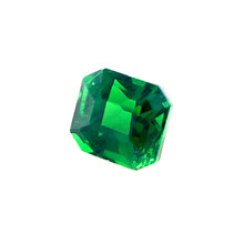  1.05 Carat Natural Tsavorite Ascher Cut Vivid Green Brilliant Luster