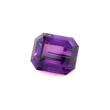 1.51Carat Natural Loupe Clean Purple Sapphire Gemstone Emerald Cut Vivid Purple Color Brilliant Luster | Unheated Loose Stone