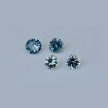 1.44Carat 4Pcs Natural Green Sapphire Teal Sapphire Gemstone Pastel Shade Round Cut Brilliant Luster Excellent Cutting| Unheated Loose Stone