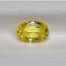 0.93 Carat Natural Yellow Sapphire Gemstone Oval Cut Golden Yellow Very Good Luster