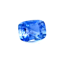 5mmx3.8mm Cushion Natural Blue Sapphire for Platinum Minimalist Ring Birthday Gift, Ring for Her Graduation, Engagement | Heated Loose Stone