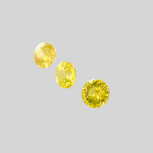 3.5mm Natural Yellow Sapphire Calibrated 3Pcs for 8K Minimalist Fine Platinum Ring/Pendant Excellent Cut & Luster | Unheated Loose Stone