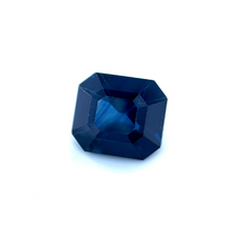 3.52Carat Natural LOUPE CLEAN Blue Sapphire Gemstone for engagement Ring Emerald Cut Deep Blue Color Excellent Cutting | Heated Loose Stone