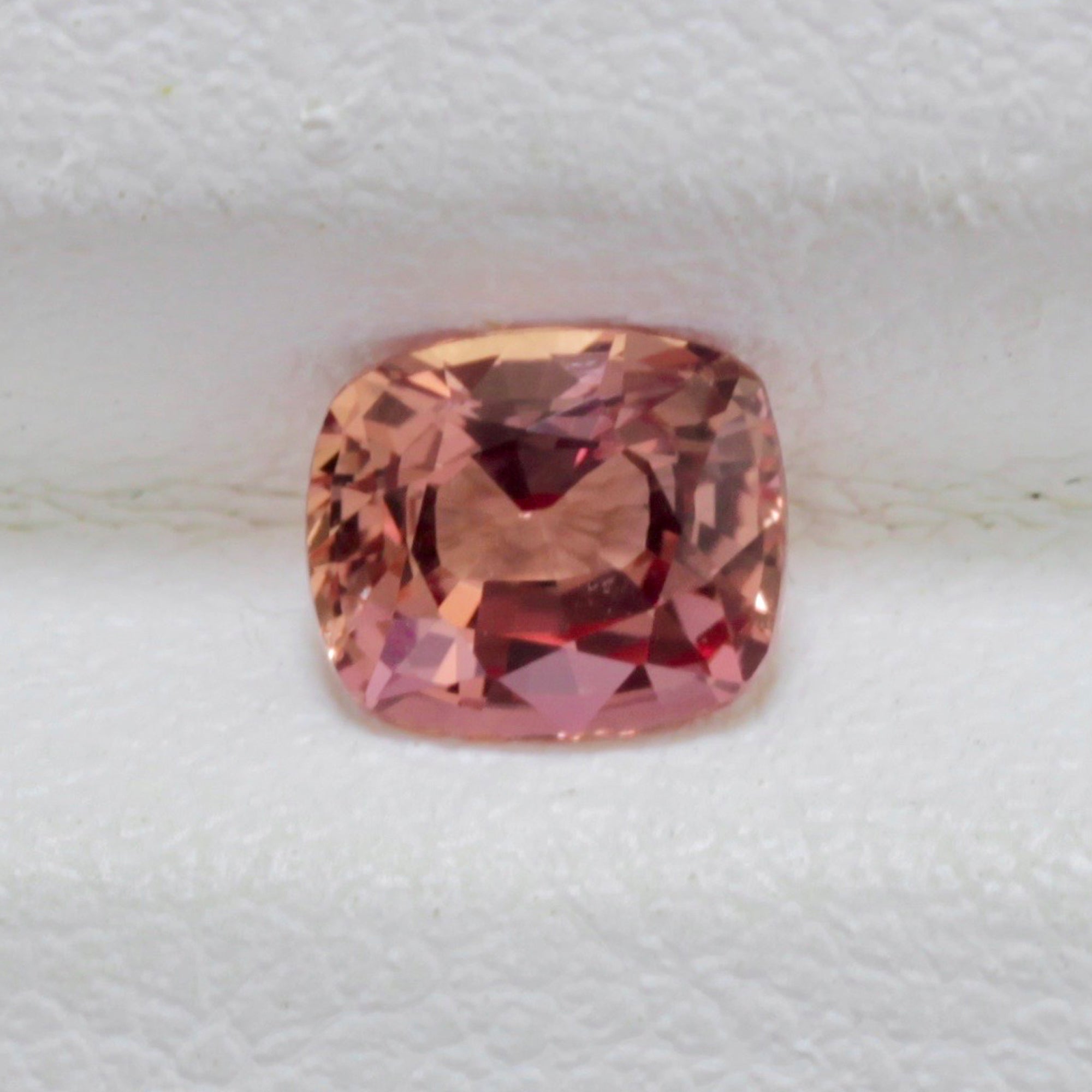 0.77Carat Natural Padparadscha Sapphire Gemstone Cushion Cut
