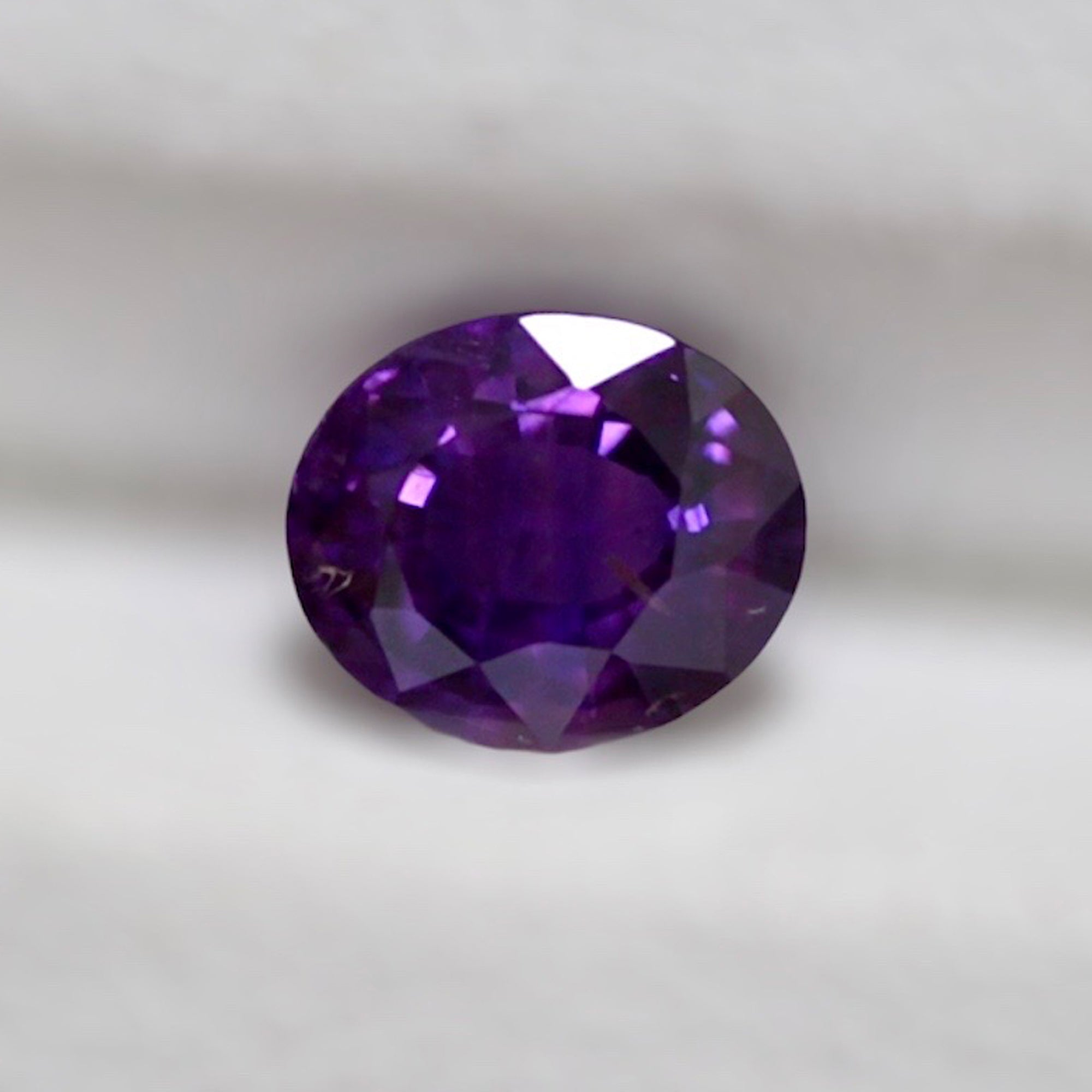 0.80Carat Natural Purple Sapphire Gemstone Oval Cut