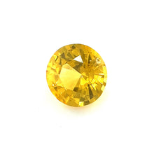 0.85Carat Natural Yellow Sapphire Gemstone Round Cut