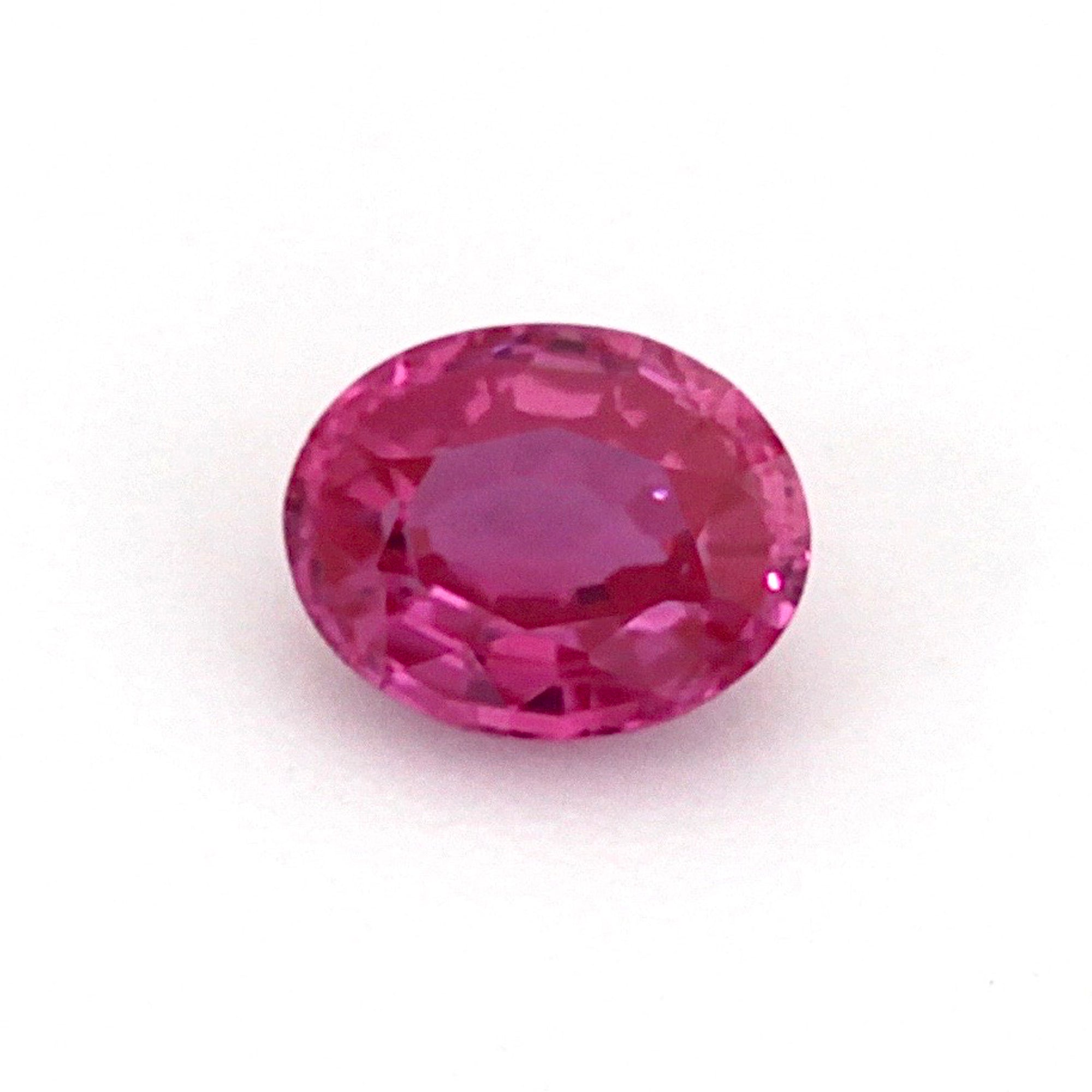 0.77Carat Natural Hot Pink Sapphire Gemstone Oval Cut