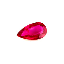 1.51Carat Natural Unheated Mozambique Ruby Gemstone Vivid Red Pear Shape Brilliant Luster Stone Almost Loupe Clean | Unheated Loose Stone