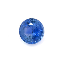 0.59 Carat Natural Blue Sapphire Gemstone Unheated Round Cut Excellent Cut Good Color Brilliant Luster Loose Stone