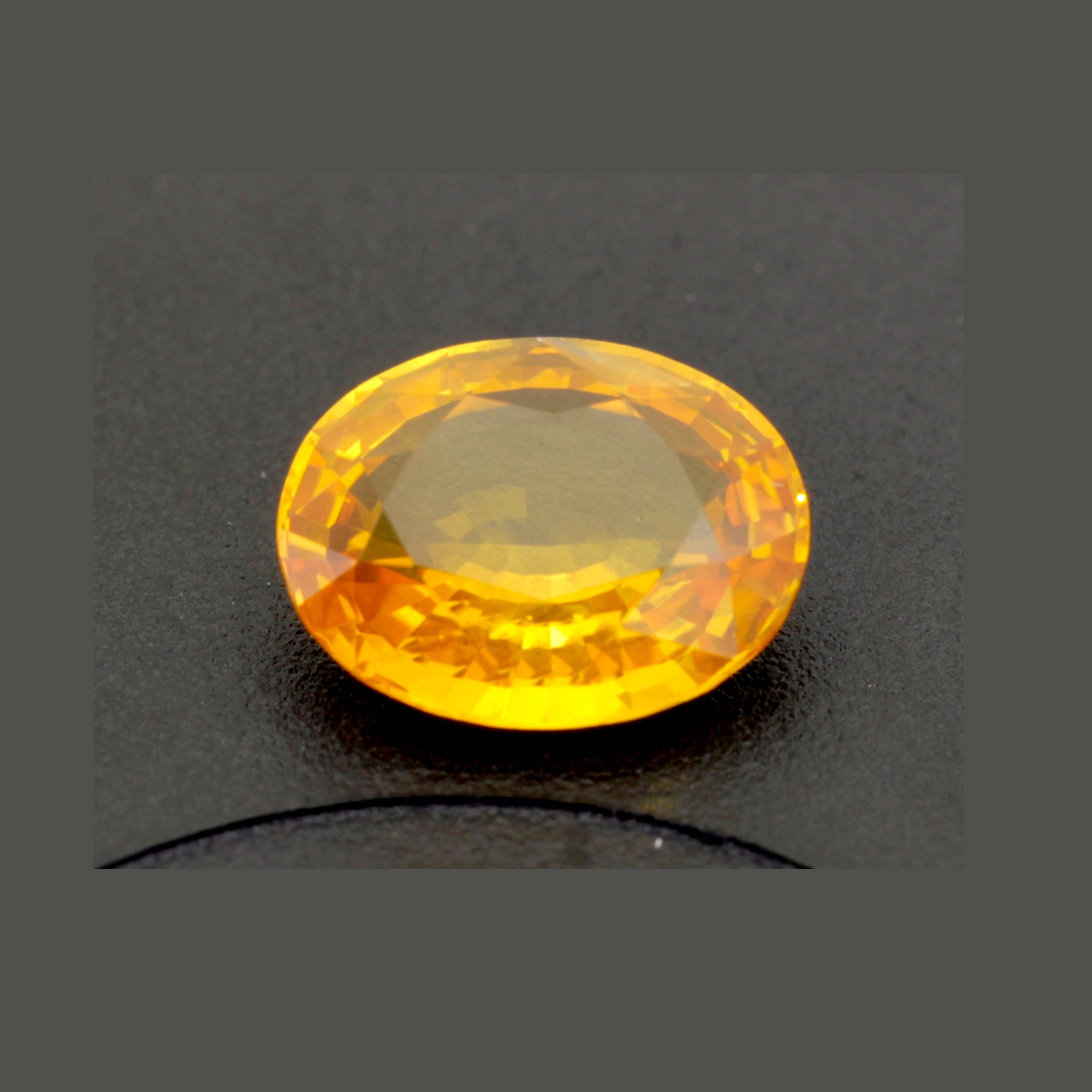 1.17Carat Natural Orange Sapphire Oval Cut Very Good Luster Lovely Orange Color | Heated Loose Stone